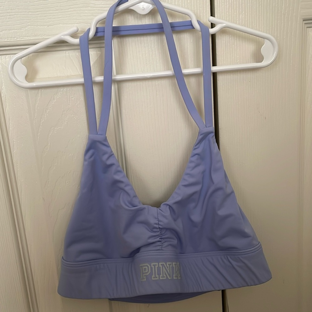 Victoria Secret Pink Strappy Halter Sports Bra (XS)